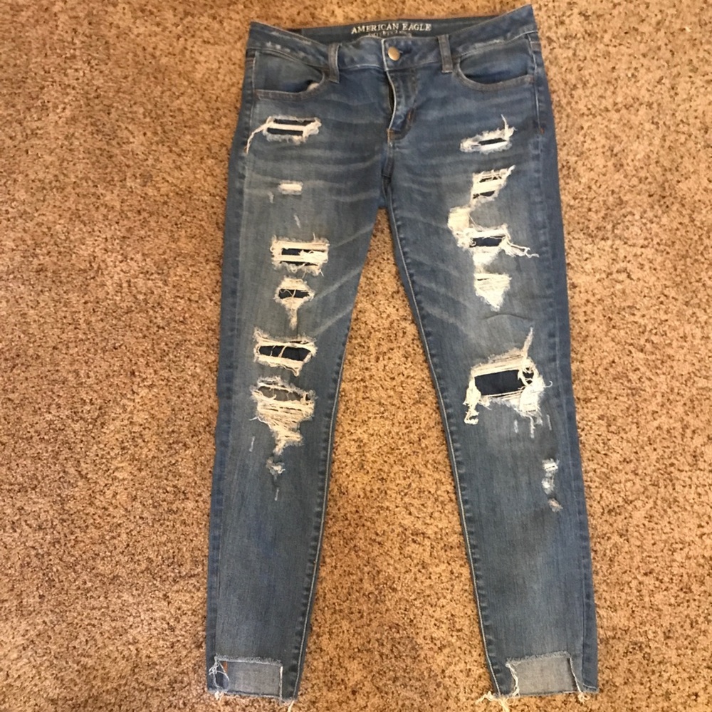 Skinny Cropped American Eagle Jeans